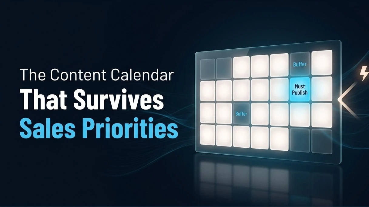 The B2B Content Calendar That Survives Contact With Sales Priorities