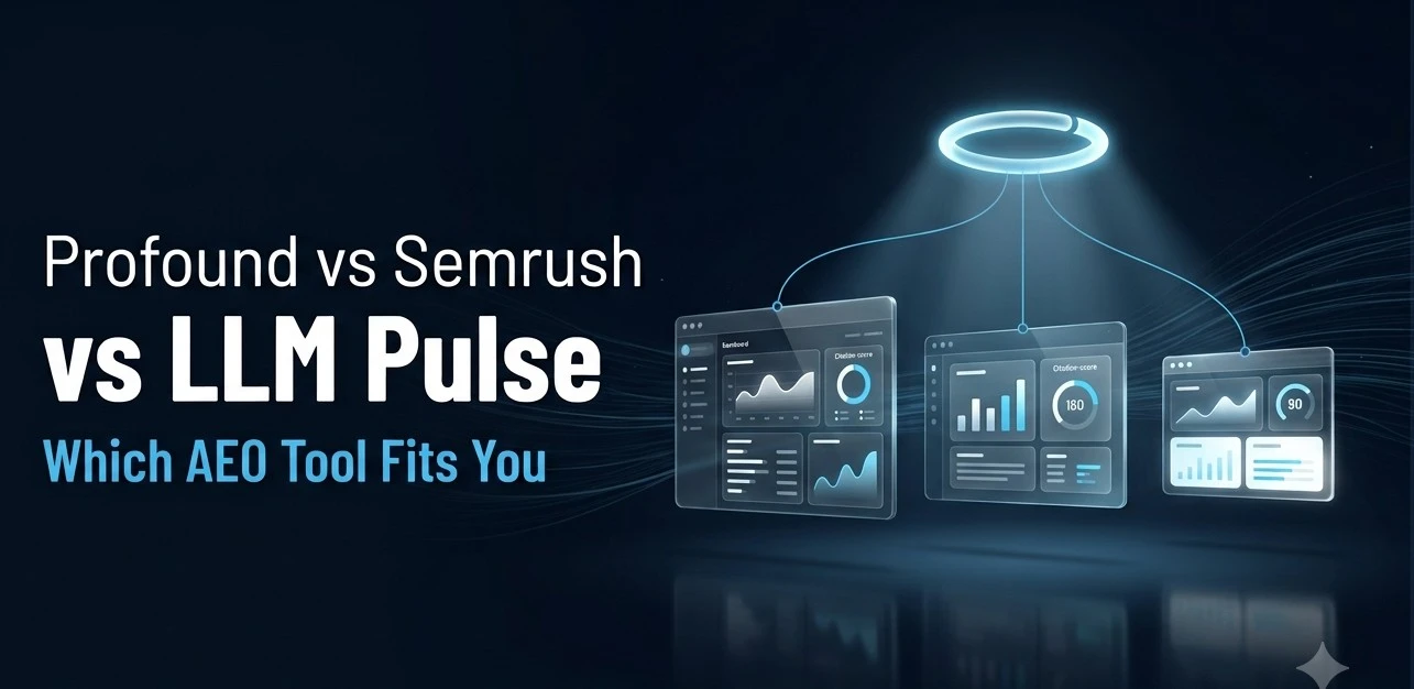 Profound vs Semrush AIO vs LLM Pulse: Which AEO Tool Is Right for Your Team?