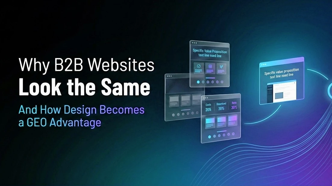 Why Most B2B Websites Look the Same (And How Design Drives GEO Advantage)